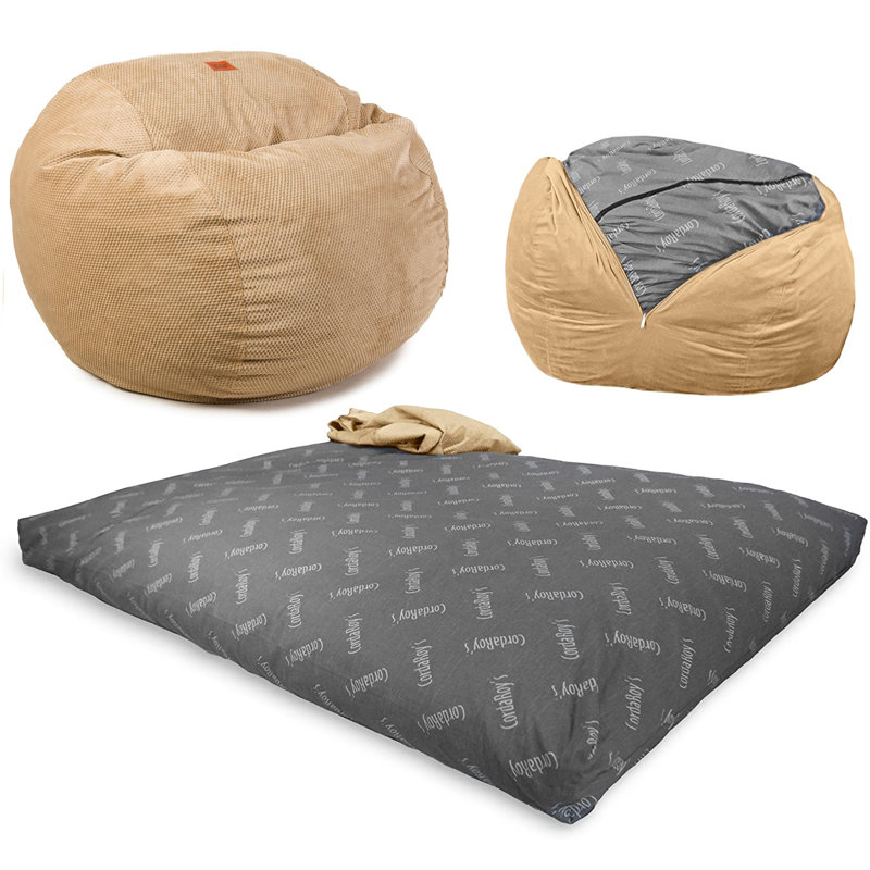CordaRoy's Chenille Convertible Bean Bag Chair & Reviews Wayfair